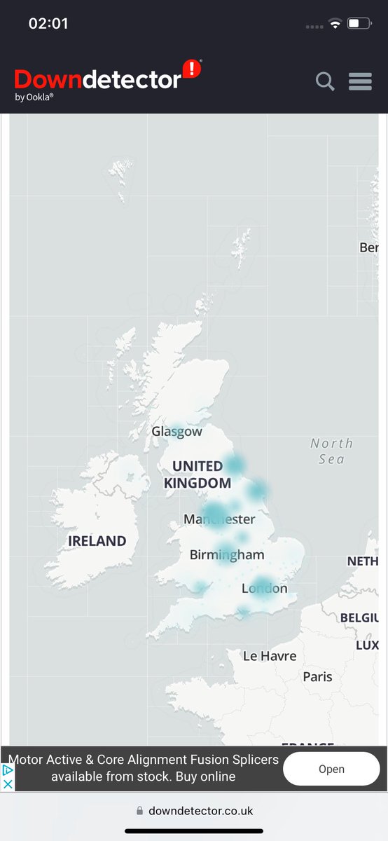RJ_Designsx's tweet photo. @MLouise66 Oh damn that sucks! If you live in any of these areas then people are reporting problems so could just be a temporary thing hopefully! https://t.co/b9nkI0vDVk