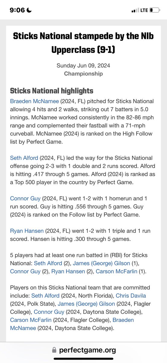 2 tourneys 2 championships for <a href="/AR_Sticks/">Sticks Baseball</a> national <a href="/connorguy25/">Connor Guy</a> another mammoth homer and MVP