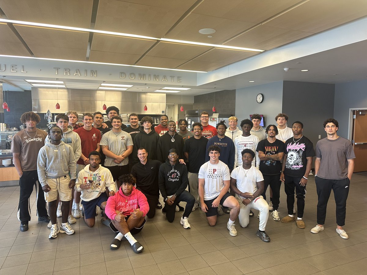 CoachDickert's tweet photo. THE #ToTheDen24 ARE HERE!!! 
Can’t wait to work with this class to become their BEST and leave a legacy at WSU!!! https://t.co/tK6HUrgk3f