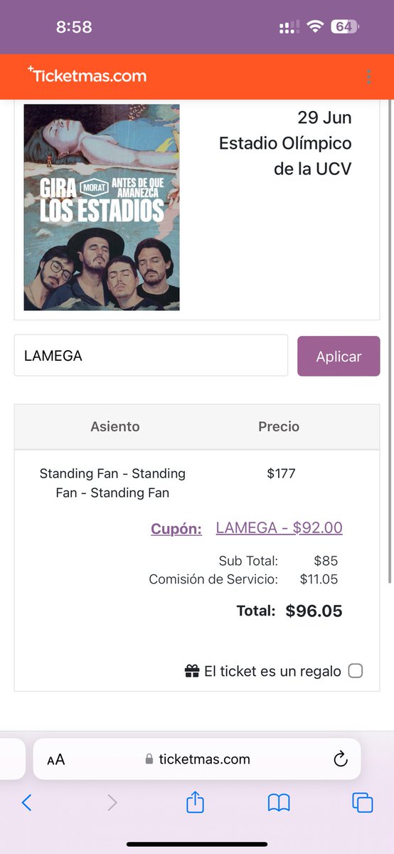 olgamoser's tweet photo. Busco una sola persona que quiera comprar esta entrada conmigo https://t.co/GQLM8Nas1u