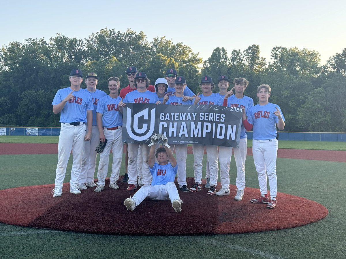 UandCBaseball's tweet photo. πππChampionsπππ
Big congratulations on a 5-0 weekend & Champions of 17/18 Division for #GatewaySeries @baseballrifles
#UandCBaseball #RallyConcrete https://t.co/b3yEcbTA2Q