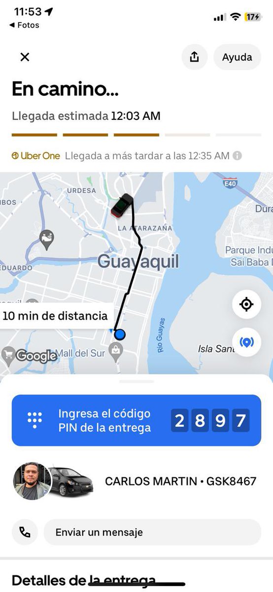 OsmarMR19's tweet photo. 🚨Hay un nuevo modus operandi DE ROBO en la App de @UberEats 🚨 y la app no hace nada para ayudar a sus consumidores.🛑ABRO HILO🛑
El día ayer 8 de Junio el repartidor sonsaco mi número de teléfono para quedarse el pedido
@Uber_Ecuador @Uber @Uber_Support @EmergenciasEc #UberEATS https://t.co/rig4HmsVxF
