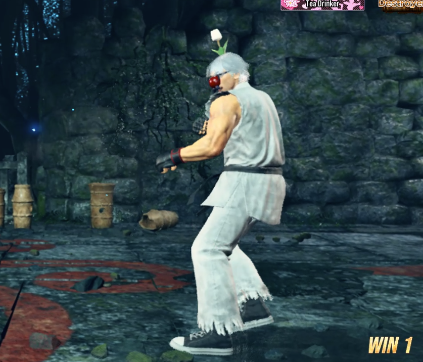 atamali_'s tweet image. thinking about the lee i fought on tekken 8 a while back who was cosplaying as a white pikmin ... white pikmin lee wherever u are ur so cool