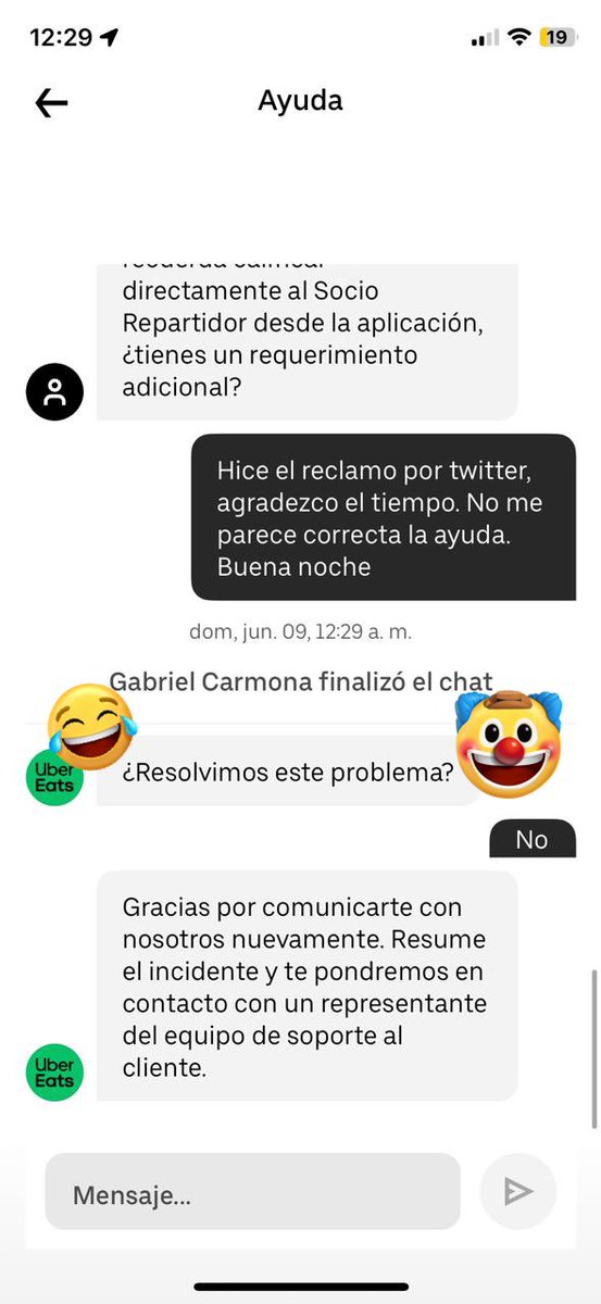 OsmarMR19's tweet photo. Finalmente en @Uber_Ecuador son unos descarados por permitir esto y no hacer nada. Se lavan las manos del asunto con cláusulas sin sentido. 
El repartidor sigue impune y yo sin mi dinero y sin mi comida también. https://t.co/PghiBi6wFV