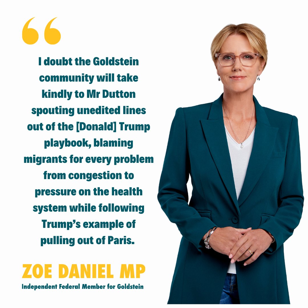 Risking investment and the economy by pulling back on climate policy and out of Paris. The Liberal Party borrowing straight out of the Trump playbook. Irresponsible in the extreme.
