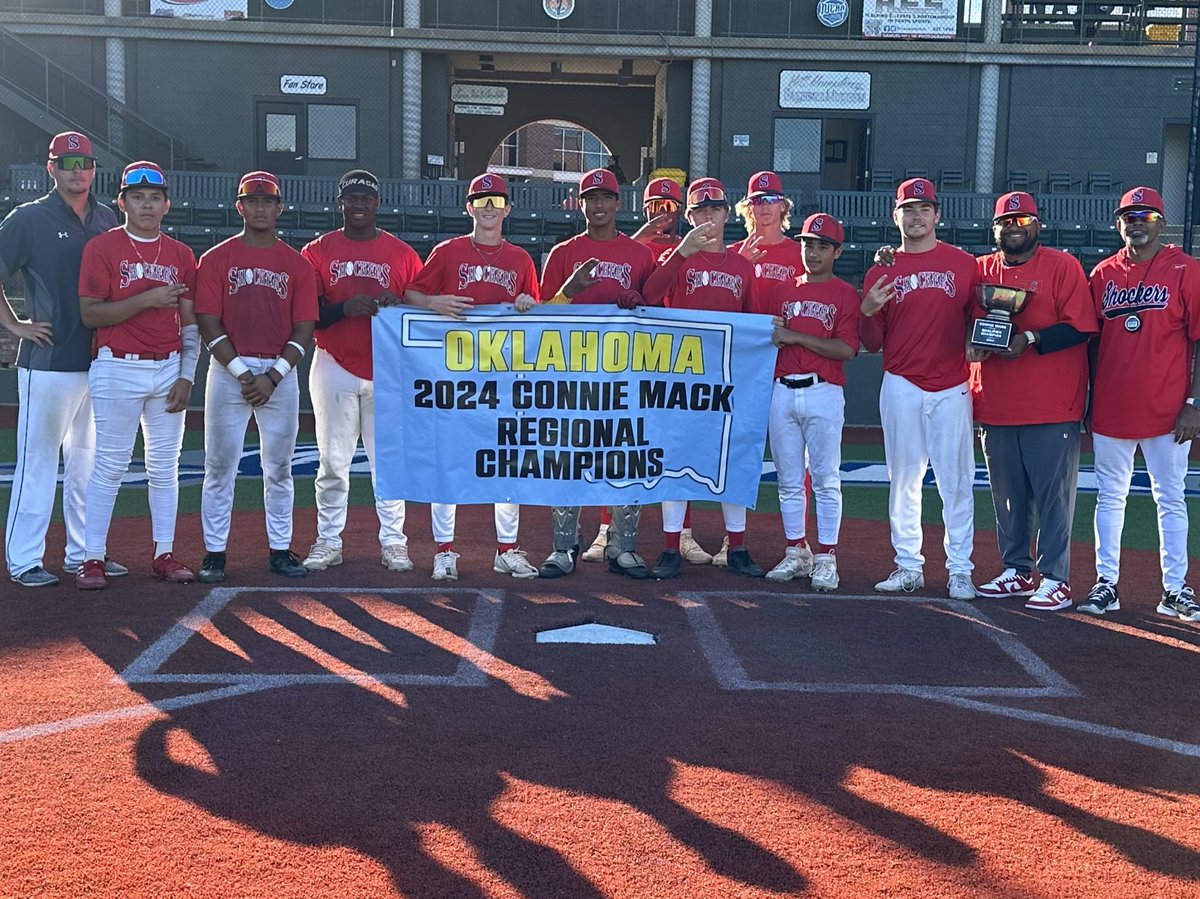 SWShockersBSB's tweet photo. Oklahoma 2024 Connie Mack Regional CHAMPIONS!! 
2 Tournaments✅  
2 Championships ✅
 GO SHOCKERS! #ShockNation https://t.co/0vdMW05voi