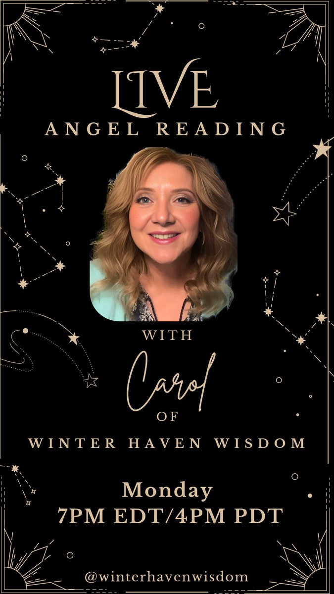 WHavenWisdom's tweet photo. Live Angel Reading 😇
Tommorow 7PM EDT/4PM PDT

#liveangelreading
#livetarot #livetarotreading 
#angelmessages #angels #angelreading #dailytarot #tarotreading #tarot #tarotcards #manifest #abundance #astrology #tarottoday https://t.co/RmZR1KgXNJ
