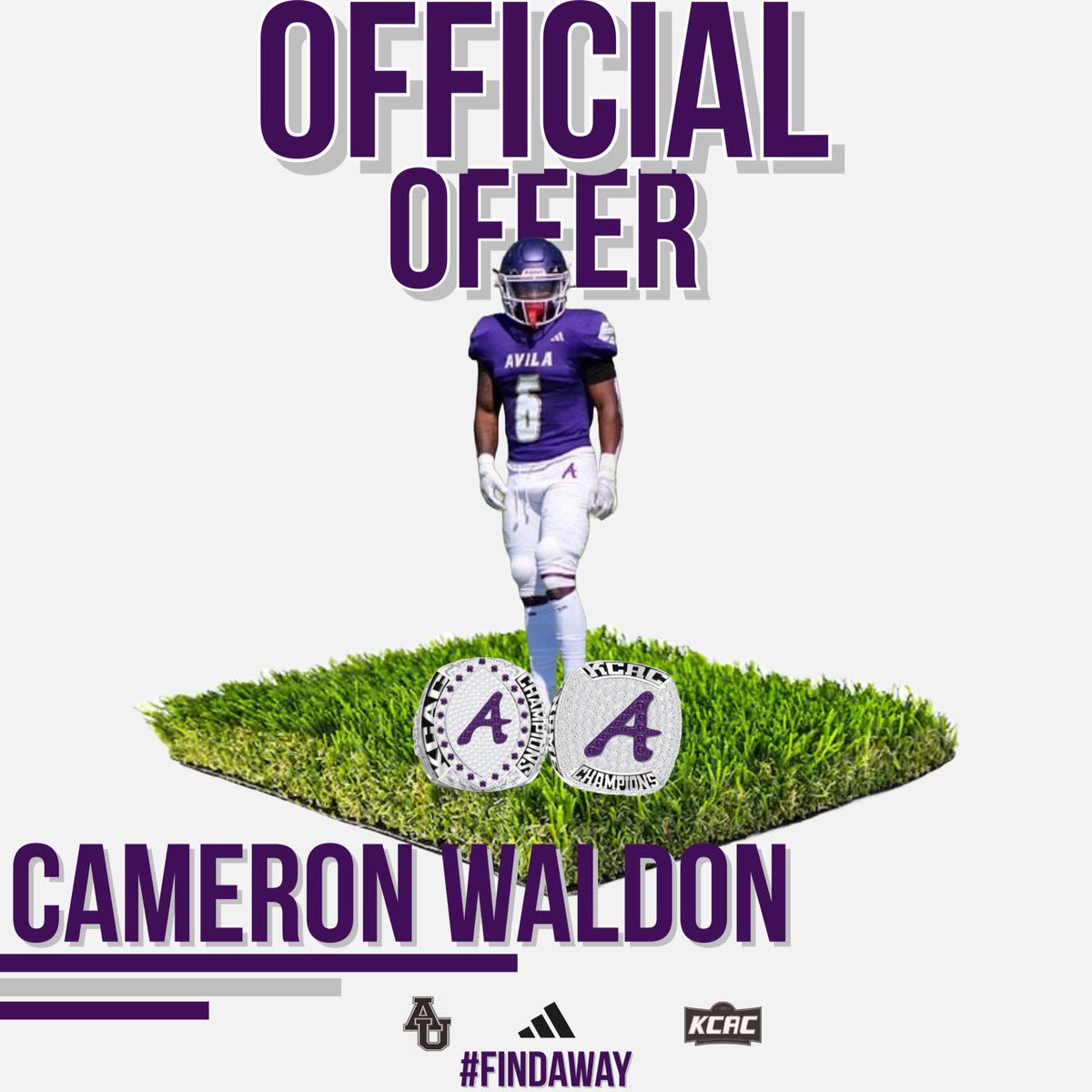 CameronWaldon91's tweet photo. After a great camp @UIndyFB I am blessed to receive my second offer from @AvilaFootball. Thank you @TheCoachCoty and @CoachTaia_33 for this opportunity. https://t.co/kKEHWF60tx