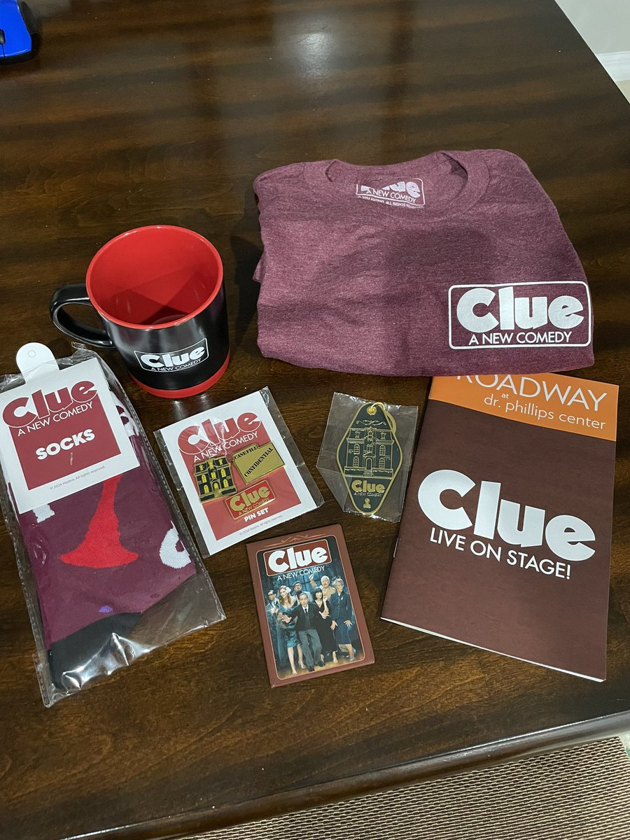 jonathanhjones's tweet photo. Clue at @DrPhillipsCtr in Orlando @ClueOnTour #clue #clueontour #cluemerch #clueanewcomedy #clueliveonstage #cluemerchandise https://t.co/xUMFXP9f9A