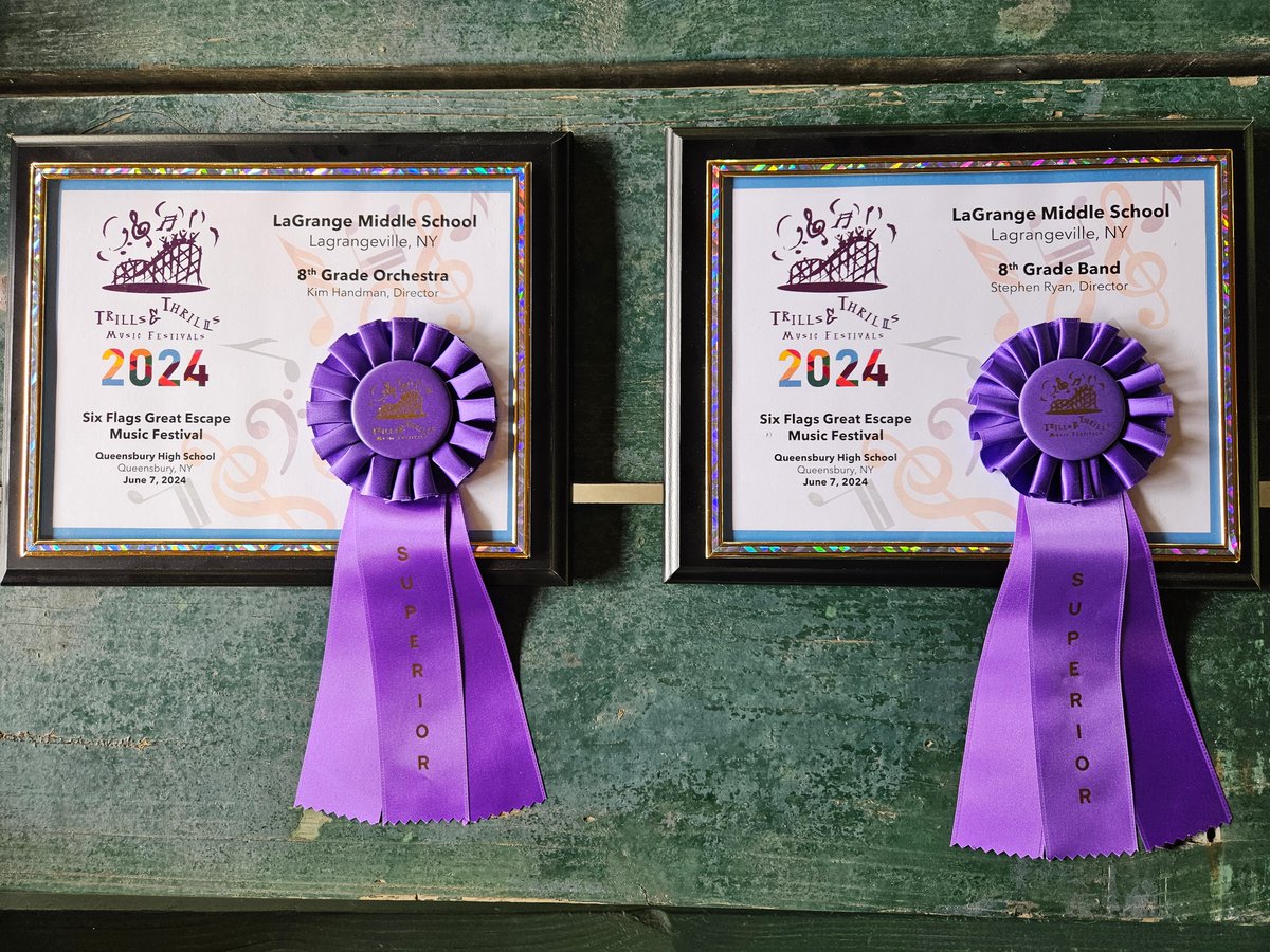 We're immensely proud of our 8th grade Orchestra &amp; Band who knocked it out of the park on Friday, June 7. LMS was ranked Superior Status during the 2024 Trills &amp; Thrills Music Festival in Queensbury, NY. Outstanding work by our students and teachers!! <a href="/ArlingtonCSD/">Arlington Schools NY</a> #ArlingtonCSD