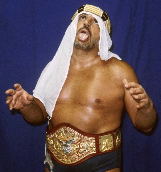 Chupacabra_01's tweet photo. 🎂Happy Birthday to the late, great, Original Sheik! #TheOriginalSheik #EdFarhat #NWA #BigTimeWrestling #WWE #NXT #ECW #WCW #ImpactWrestling #ROH #AEW #MLW #AWA #WCCW #LuchaLibreAAA #CMLL #NJPW #ProWrestlingNoah #AJPW https://t.co/VqxfIpmtpS