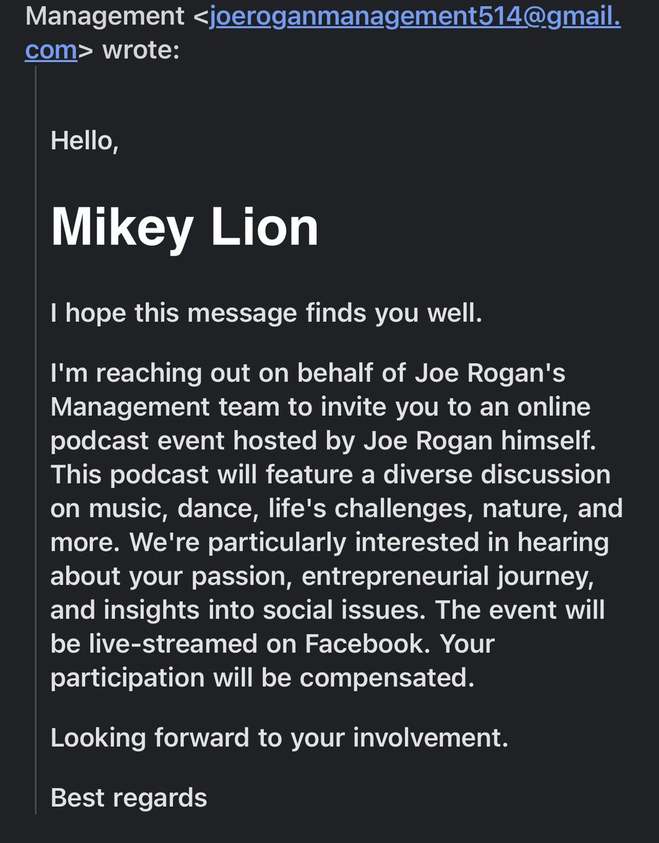 Mikey Lion tweet media