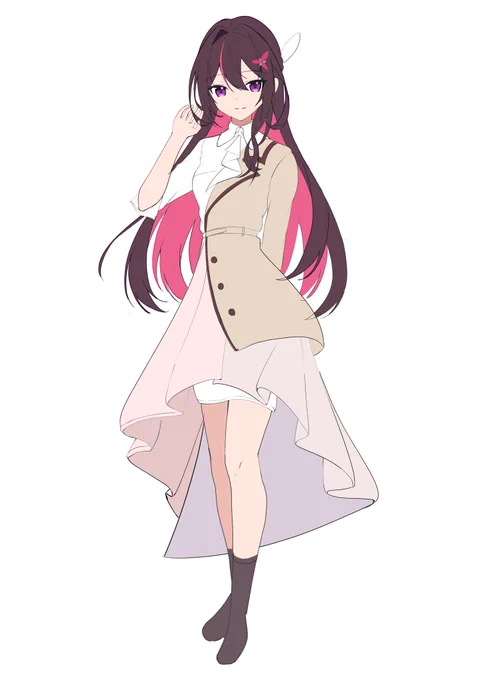 まだ仮だけどこういう感じのイラストでアクスタ出していきたい