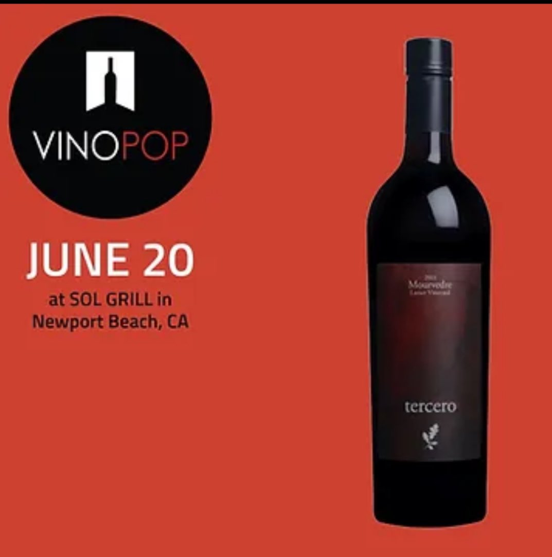 Starting the #Summer right with this one! Come taste with winemaker, owner and wine professor Larry Schaffer of Tercero, small lot, hand-crafted wines using grapes exclusively from Santa Barbara County vineyards. #newportbeach #wine #sunday #orangecounty 

vinopopevents.com/event-details/…
