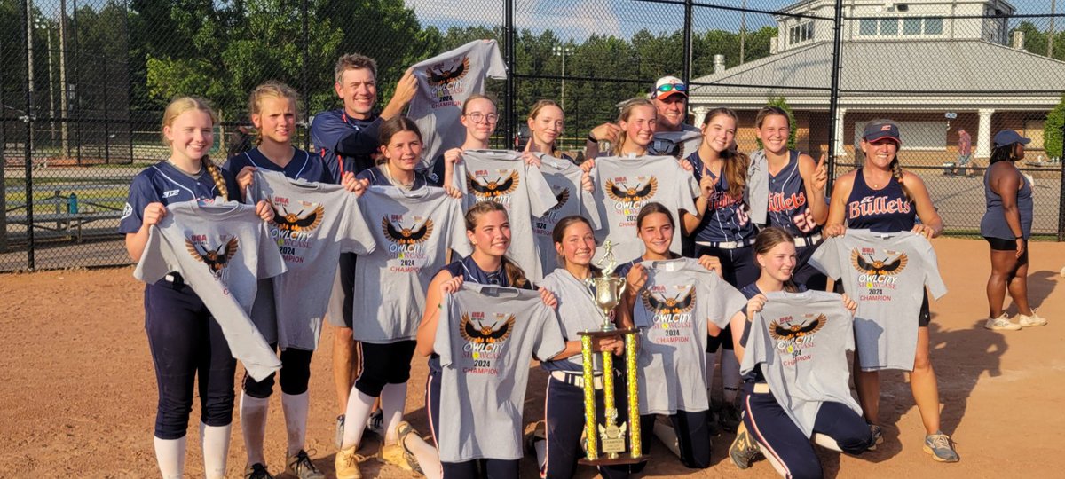 ECBullets_McGee's tweet photo. EC Bullets McGee are Owl City 14u champions!  Went 5 for 7 during the tournament and when the runs counted, we made lots of them!! Way to go girls….proud of your grit and perseverance  and being super cool to boot! https://t.co/emqYPYL6ma