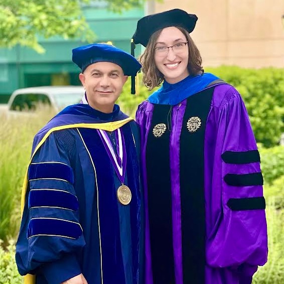 NUChemistry's tweet photo. Another highlight from this weekend's graduation celebrations: The @Farhomies had three outstanding PhD graduates hooded on Friday and an undergraduate who graduated with honors. 🎓🧪💜
#NU2024 #ChemPhD #Chemistry https://t.co/r6IokiAEWe