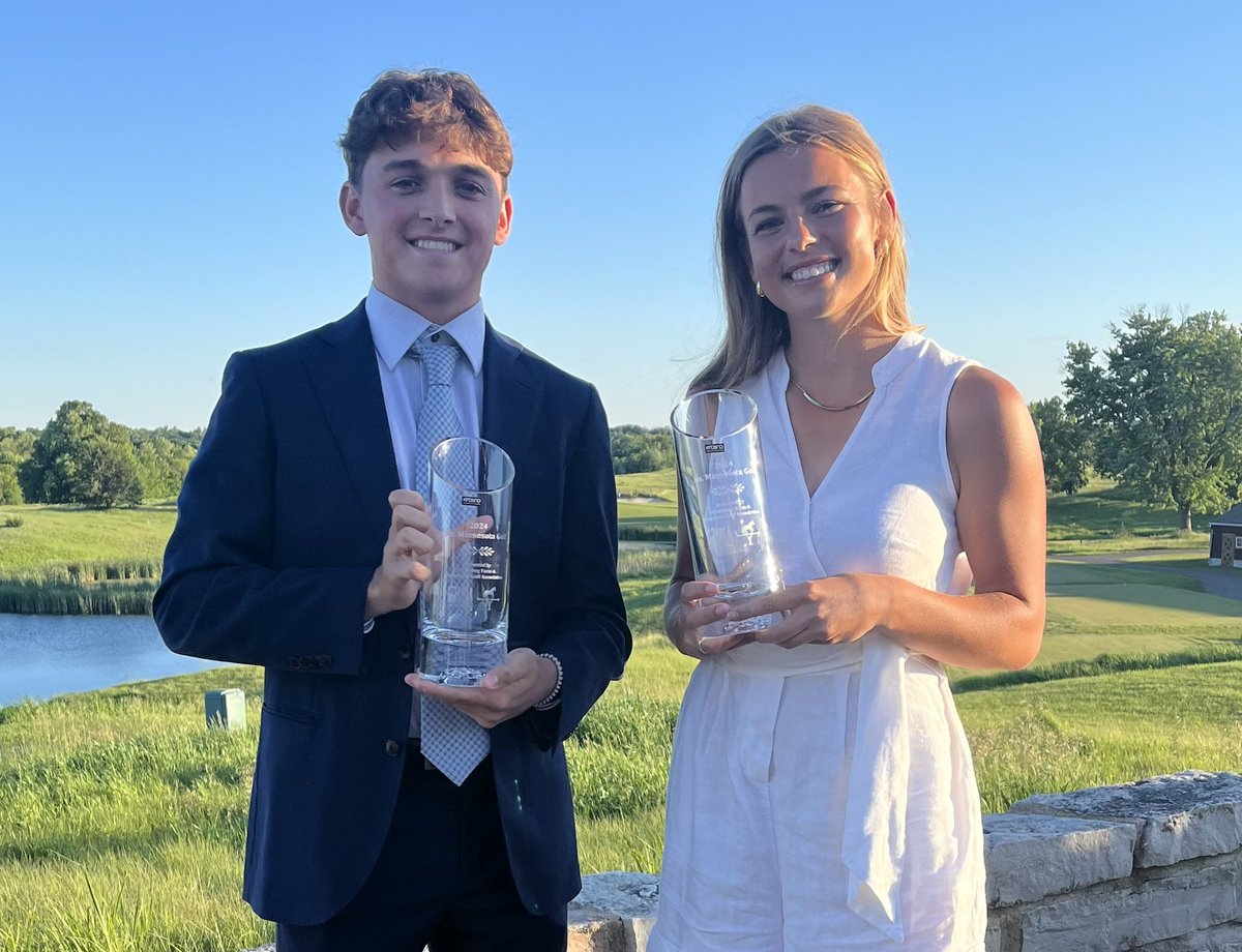 Congratulations to #FutureGopher Ryan Stendahl and Reece McCauley for winning both Mr. and Mrs. Minnesota Golf! 〽️ 

#GoGophers #SkiUMah