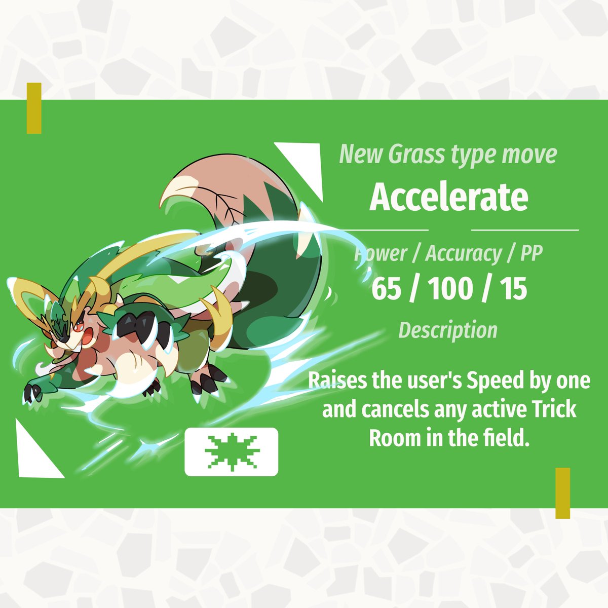 Dei0710's tweet photo. Roicinnuile is the final evolution of the grass starter from the #Snova region. My Icelandic fakedex project!
Roicinnuile is based on a Malabar giant squirrel, a squirrel-cage rotor (a motor's part), castor oil plant, Ratatoskr and a king. Would you choose it? 🐿️⚡️ https://t.co/ckXcM7vXHx