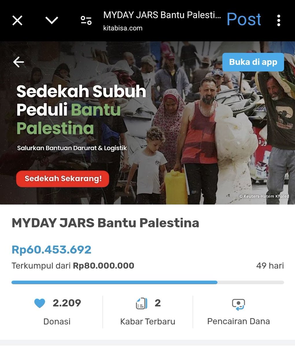 <a href="/nanndd/">nand</a> <a href="/akunyakul/">yakul</a> <a href="/mydayxtra/">XMD</a> <a href="/MyDayLampung/">MYDAY LAMPUNG</a> <a href="/mydaybatam/">My Day Batam</a> <a href="/my_daybogor/">MyDayBogor | Cek Pin📍</a> <a href="/myday_jakarta/">Myday Jakarta</a> <a href="/harureul_co/">𝐦𝐢𝐧𝐡𝐚𝐫𝐮</a> <a href="/mydaybandung/">My Day Bandung</a> <a href="/mydaymalang/">My Day Malang</a> <a href="/mydaymakassar/">My Day Makassar</a> <a href="/90HaruKilogram/">90's Haru Kilogram</a> <a href="/mydaymedan/">My Day Medan</a> <a href="/GyulaliJaeruk/">d h i l s</a> <a href="/caleridula/">Dear케이 ☀️</a> <a href="/flowerybob/">мυту 🧸</a> <a href="/apeachnuna/">tika ♔ 3️⃣0️⃣</a> <a href="/cindyzky_/">cindy✨</a> <a href="/DAY6TradingINA/">DAY6 TRADING INA</a> <a href="/dearmyd4y12/">Dearmyday12 🇮🇩</a> <a href="/MyDayMusician/">My Day Musician 📌</a> Selamat hari Senin semuanyaaa. Semoga hari ini lancar semuanya. Buat #myday dan #jars donasi untuk Palestina masih kami buka yaa

Selain do'a, kita bantu dengan donasi ya #myday dan #jars. Semoga sedikit dari kita bisa membantu dan menjadi ladang kebaikan untuk kita semua 🫶