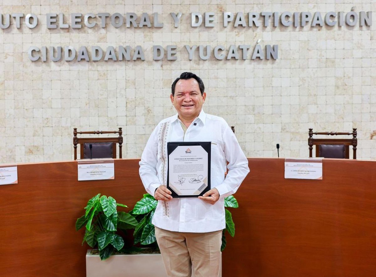 ¡Tenemos Gobernador Electo y con la mayor votación en la historia de Yucatán! 

Felicidades <a href="/huachodiazmena/">Joaquín Díaz Mena</a> 
por tu triunfo, que es el de todas y todos los yucatecos. 

#HuachoGobernador