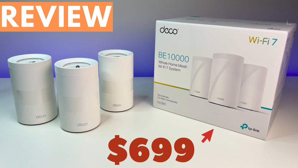 DealUnboxing's tweet photo. WiFi 7 Mesh Review | TPLINK DECO BE63 BE10000

@TPLINK 

https://t.co/tI32EPklH1 https://t.co/ozYPhiXa53