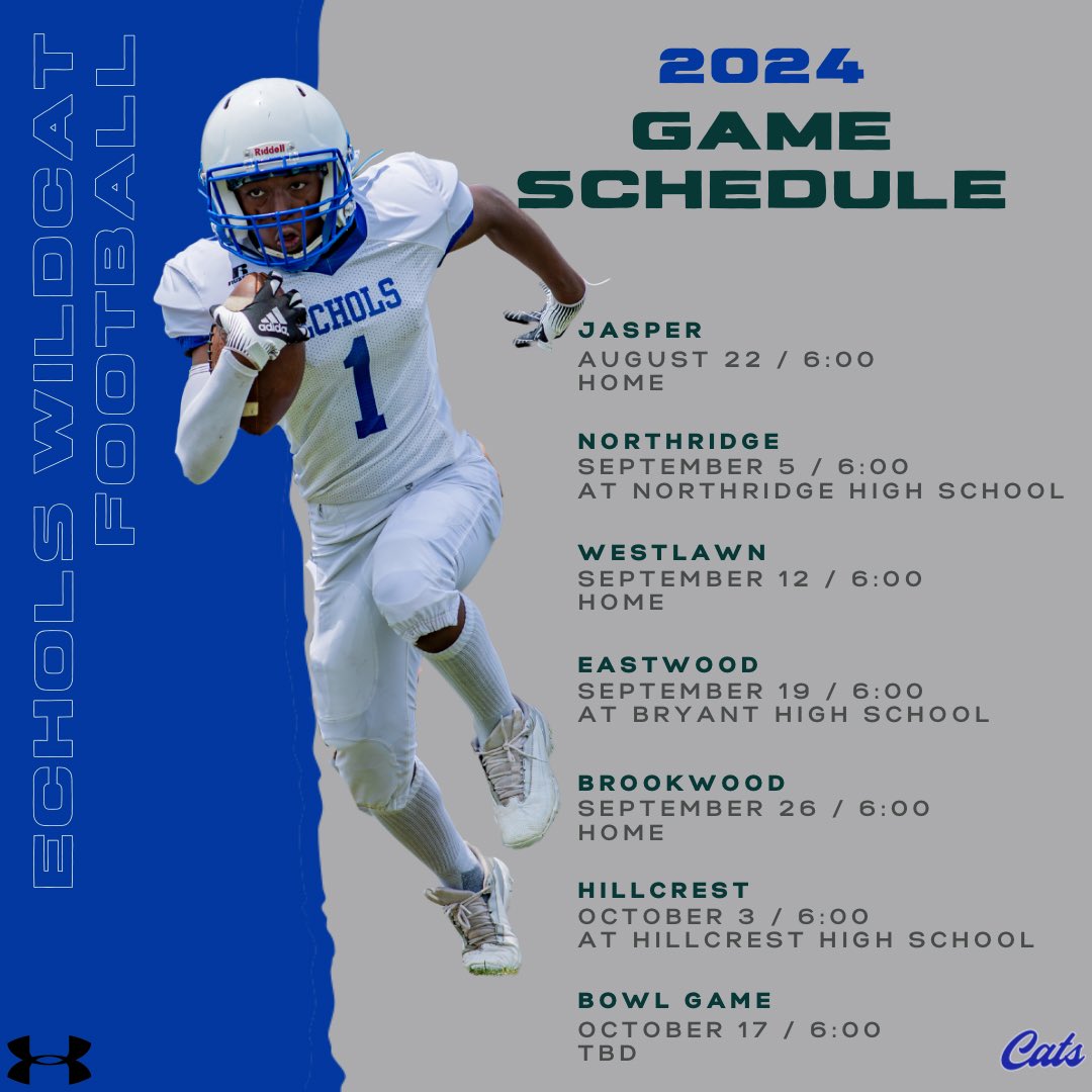 _emsfootball's tweet photo. Our 2024 schedule! Come see us! https://t.co/iRGtga0MYy