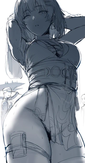 sketch female rover 