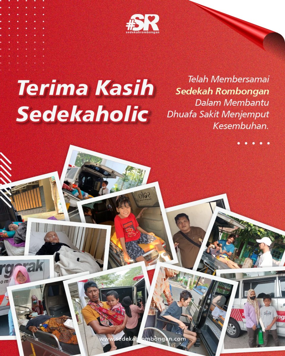 Terima kasih Sedekaholic telah membersamai Sedekah Rombongan hingga hari ini.

Atas izin Allah, ribuan dhuafa sakit dapat berobat dan ratusan kegiatan sosial lainnya dapat terselenggara berkat doa dan dukungan Sedekaholic.

sedekahrombongan.com