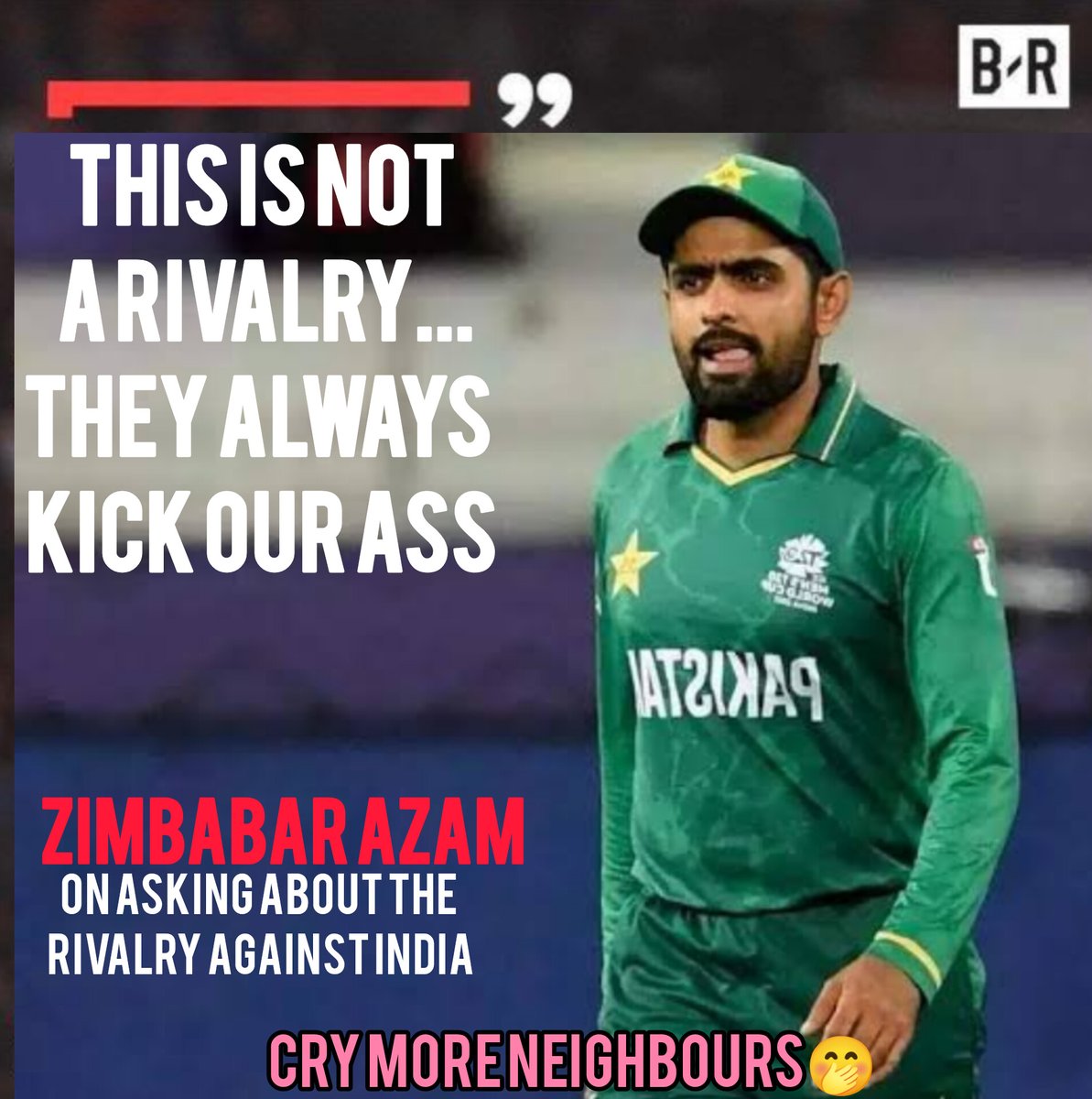 Decent_boy07's tweet photo. No way Babar said this😂😭

#t20USA #CricketUpdate #Cricket2024 #INDvsPAK 
#viratfans #BabarAzam #Memes 
#Worldcup #T20WConDD #cribuzz https://t.co/wcCSTZwjAB