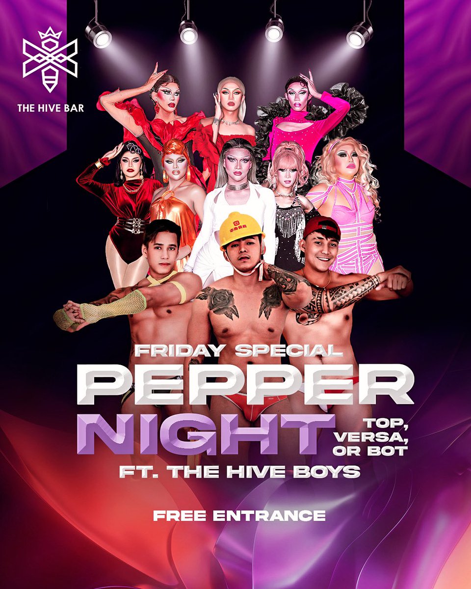 TheHiveBarBGO's tweet photo. This Friday is going to be extra special because we’re bringing back THE HIVE BOYS!
You shouldn’t miss it as the boys have prepared something new and extra just for you pepperoos! It’s going to be one steamy party, your inner bottom won’t be able to handle it!
#drag #dragbar https://t.co/QqxN3wmiZe