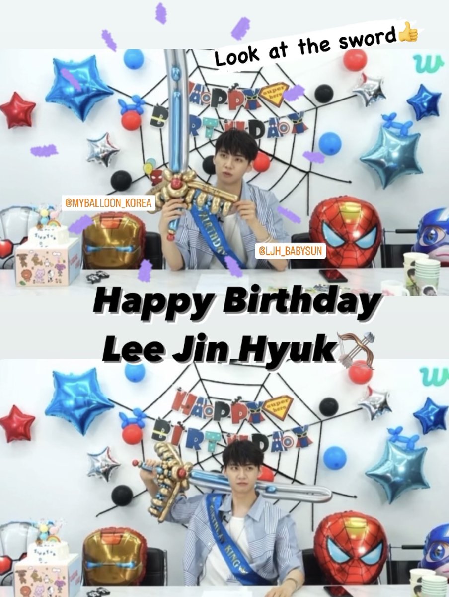 myballoon_korea's tweet photo. balloon sword from MyBalloon showcased by Lee Jin-hyuk during his live live!!Happy birthday! #이진혁 #LEEJINHYUK #HAPPY_JINHYUK_DAY #혁자님_생일을_축하드리옵니다 #ジニョク #newquestjungle #jungle_leejinhyuk #kpop #KpopFan #KpopLove #KpopLover #KpopFandom #kgift #koreandramalovers https://t.co/1QzRA3raae