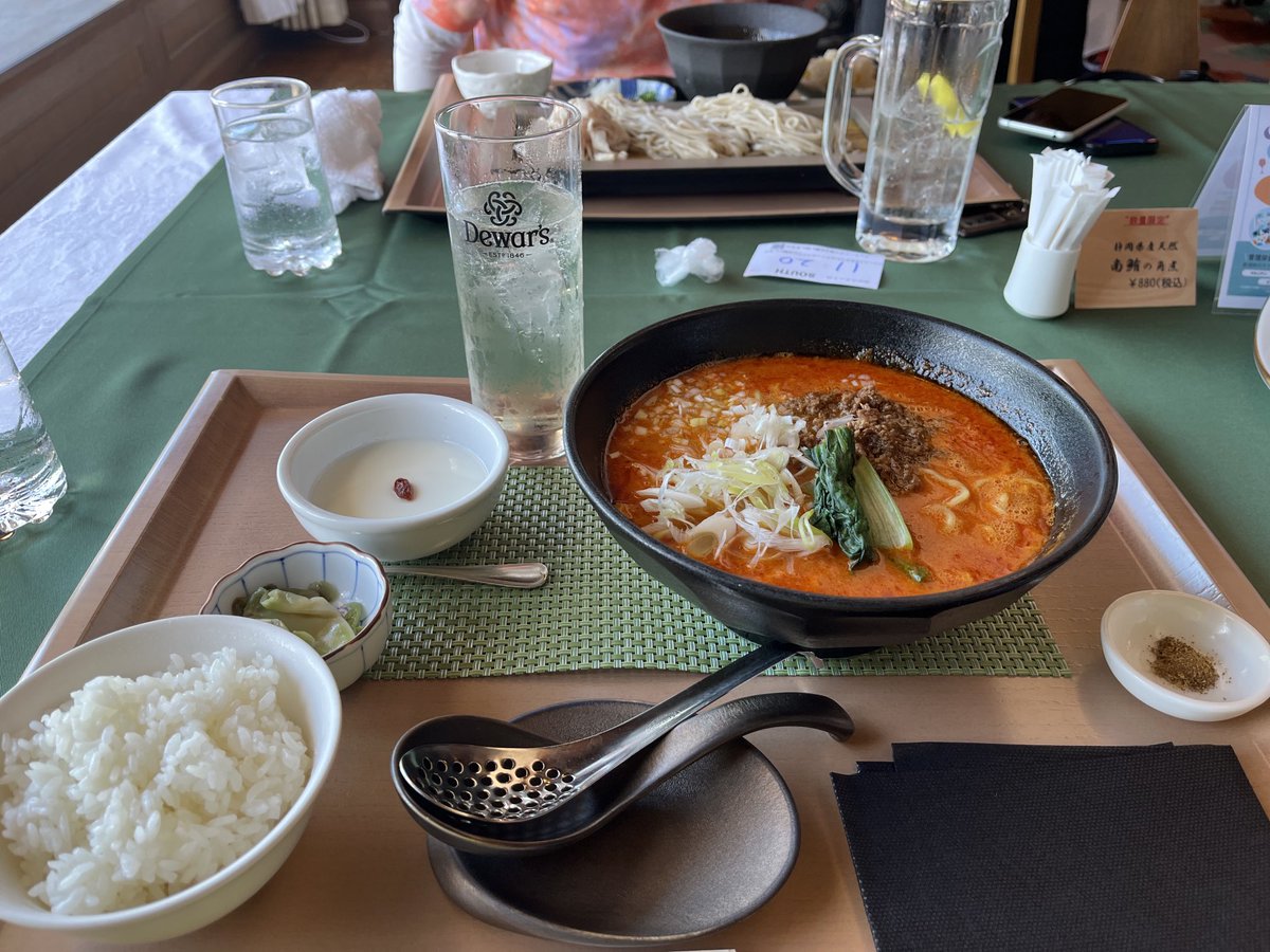 mmaa1026's tweet photo. 本日はゴルフです⛳️🏌️‍♂️

ランチは四川担々麺😋 https://t.co/R2PnZPIrYs