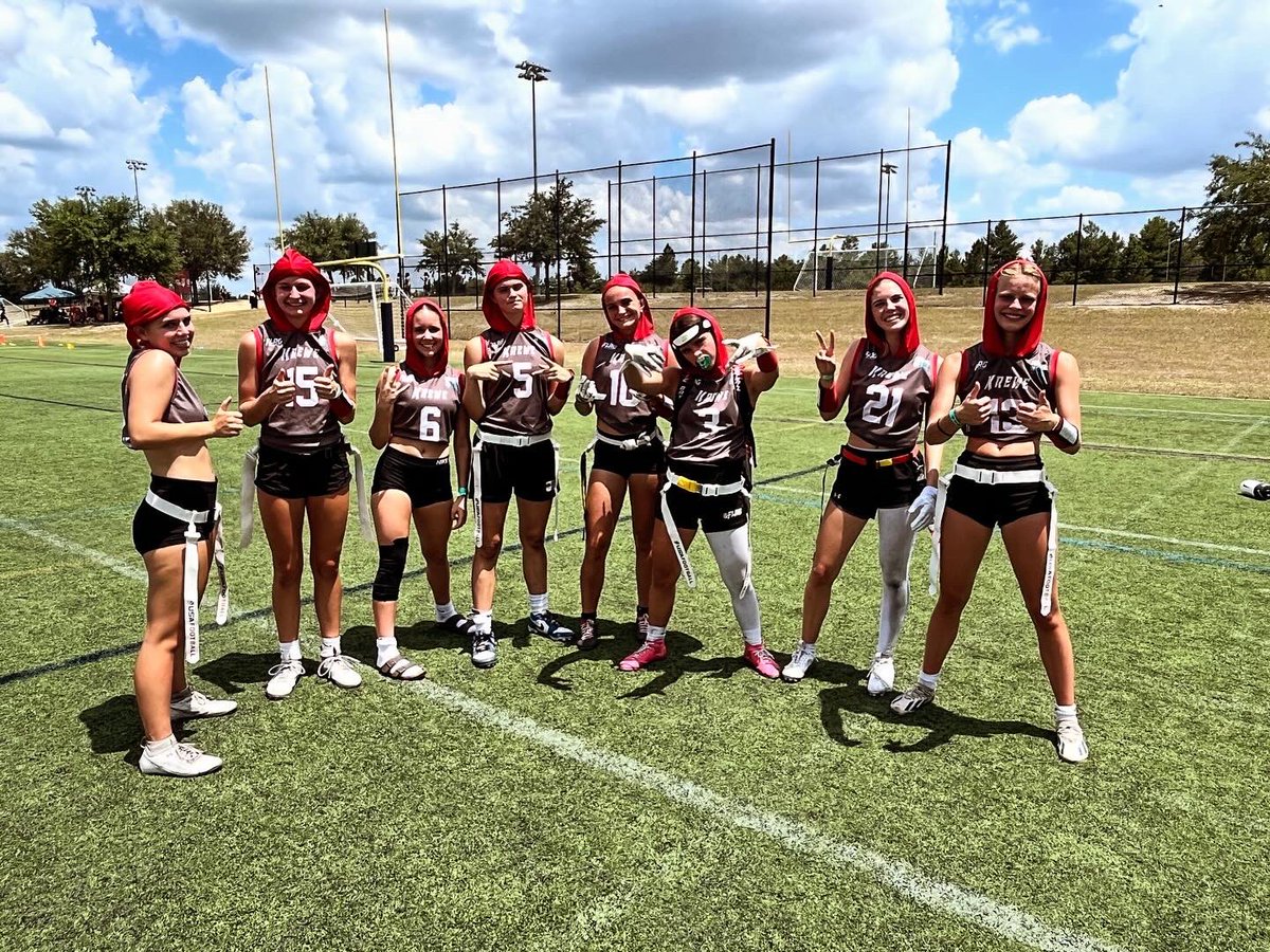 Erin_Smith77's tweet photo. @bnasportsorg The Experience Summer Classic 15u Champs!!!🏆
MVP🟰Kate!🤩 
#piratebaykrewe #flagfootball https://t.co/diuG9awVpG