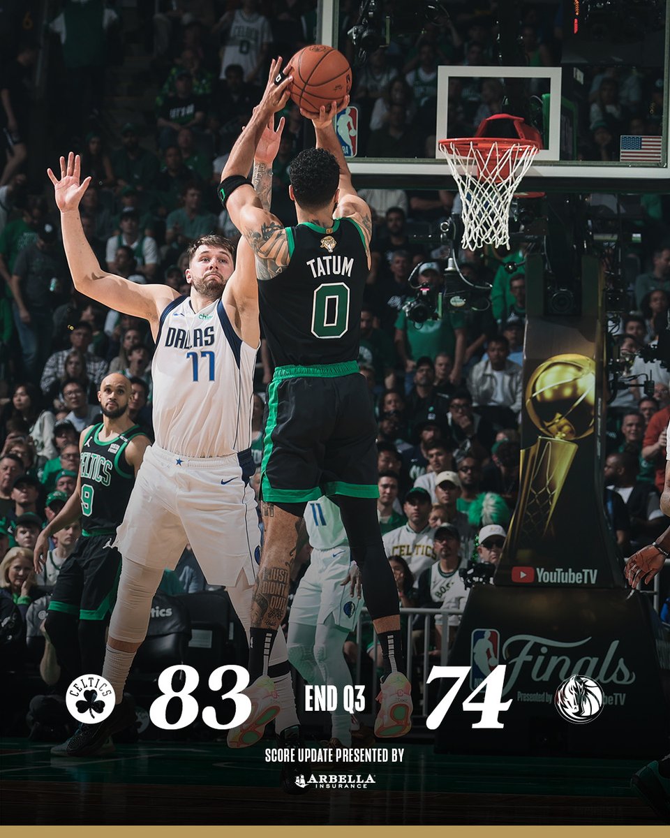 celtics's tweet photo. three downnnnnn https://t.co/qFuKkMNIZv