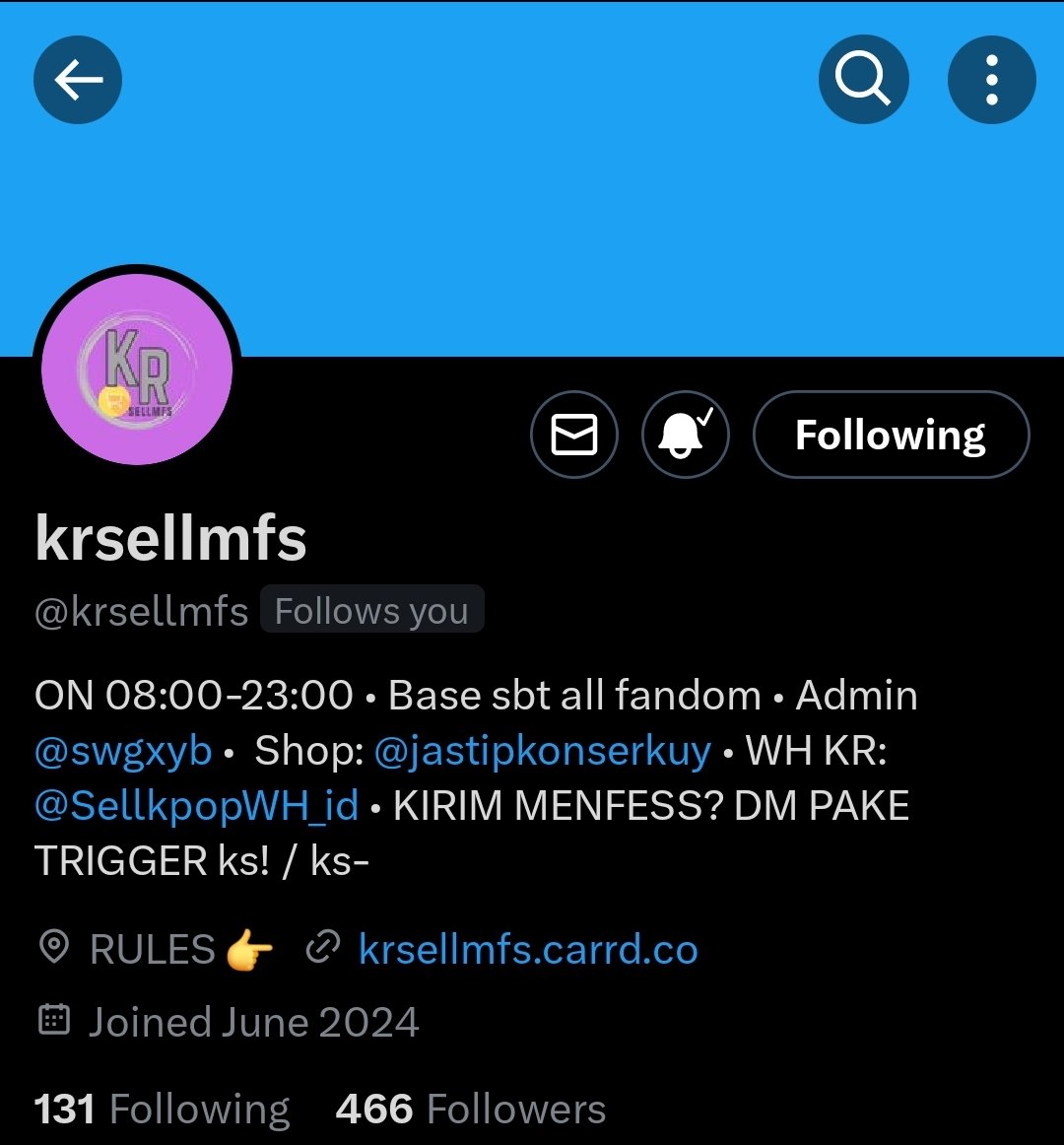 msshxxbi131's tweet photo. Makasih minnn💜 tp kenapa ga ada notif follback ya padahal settingnya udah sesuai🥲 agak bikin panik ya🙂 @krsellmfs https://t.co/fYxrtUEiCT