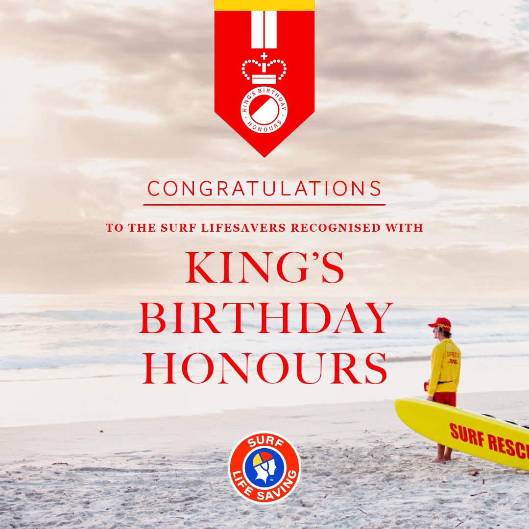 SLSAustralia's tweet photo. Congratulations to the 12 surf lifesavers recognised with King's Birthday Honours by the Governor-General today!

Click here for more information &amp; list of our 2024 Honours recipients: https://t.co/sfbgaw8y43 https://t.co/6dXJJxaycp