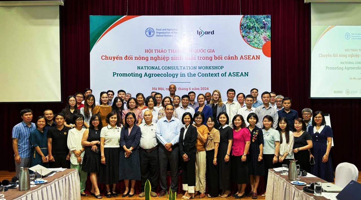 UPDATES 📢🇻🇳IPSARD recently organized the National Consultation to promote Agroecology in the context of ASEAN on 7 June 2024, at Hanoi, Vietnam, and Zoom conference. Read more: bit.ly/4efPTkR  #agroecology #ASEAN