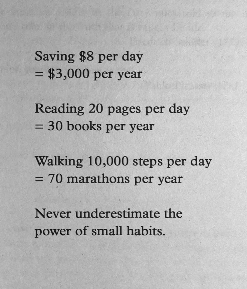 The Power of Small Habits!