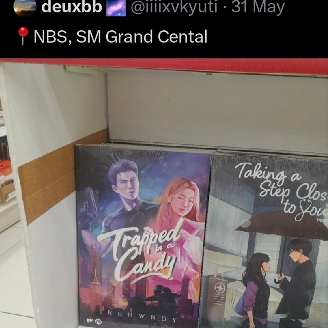 irshwndy's tweet photo. Trapped in a Candy is now available at National Book Store branches, nationwide! 💖 #TIACnaKikiligin 📖 https://t.co/PSBCVdHEd4