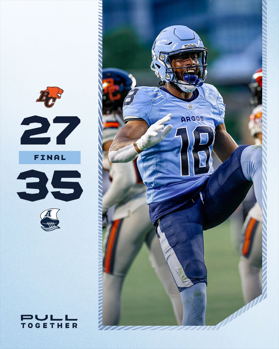 TorontoArgos's tweet image. Week 1 ✅