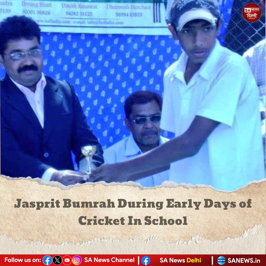sanewsdelhi's tweet photo. Jasprit Bumrah During Early Days of Cricket In School!!

#SanewsDelhi https://t.co/tBwAhDh2aA