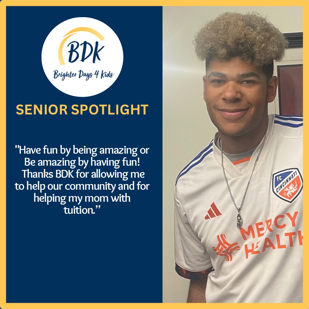 TheBDKFund's tweet photo. Senior Spotlight #8! Congrats to DJ on his graduation from Elder where he actively participated in bowling &amp; tennis, Mock Trial, ping pong club, BDK &amp; basketball announcing! DJ has a bright future as he ventures to Ohio State to study Bus./Marketing. Way to go DJ &amp; keep SHINING! https://t.co/YTTSntrYrH