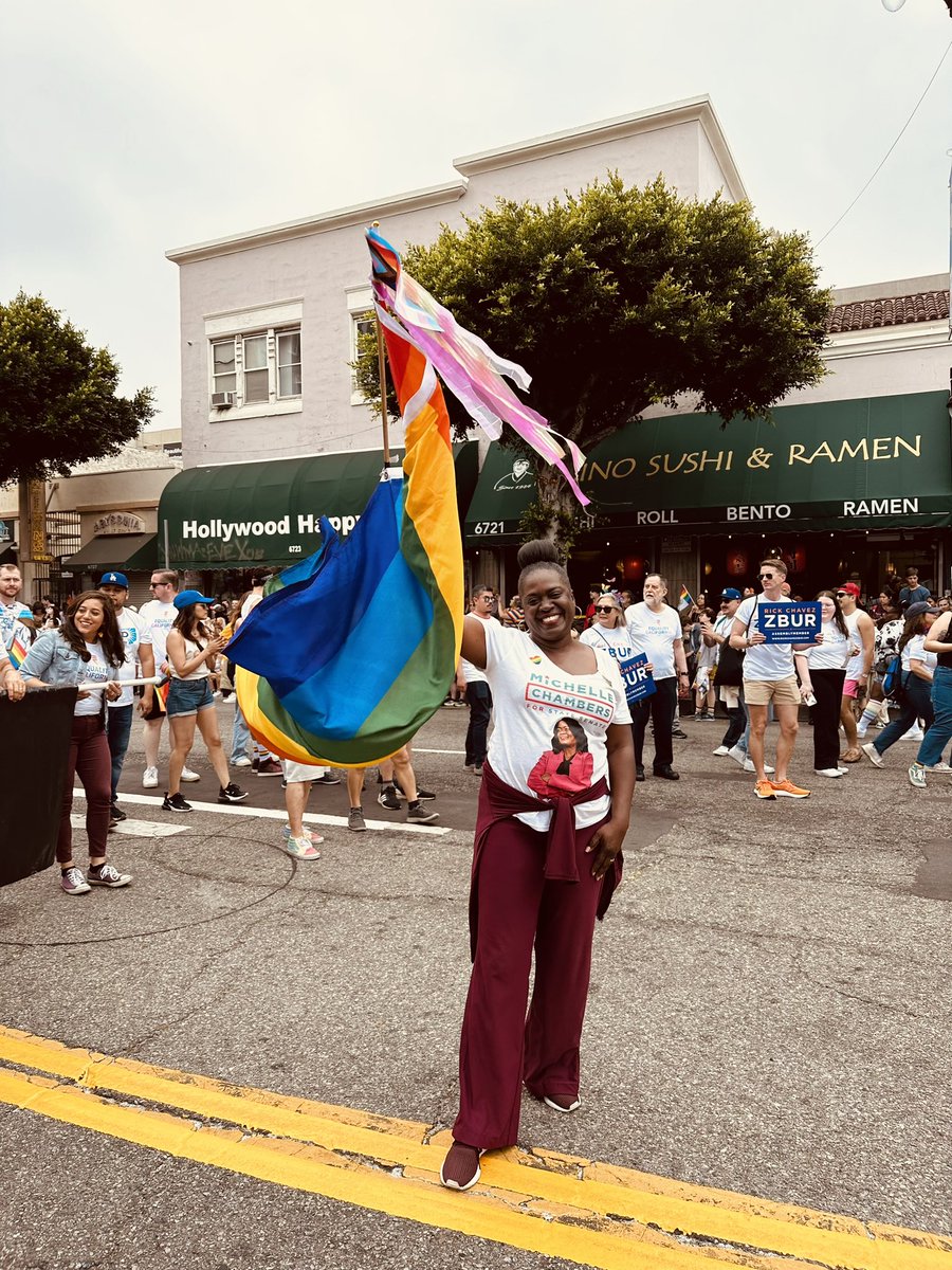 Happy #LAPride! 🌈 I was proud to join my friends from <a href="/eqca/">Equality California</a> in the parade today as we marched for love, equality, and justice for all. 🏳️‍🌈🏳️‍⚧️