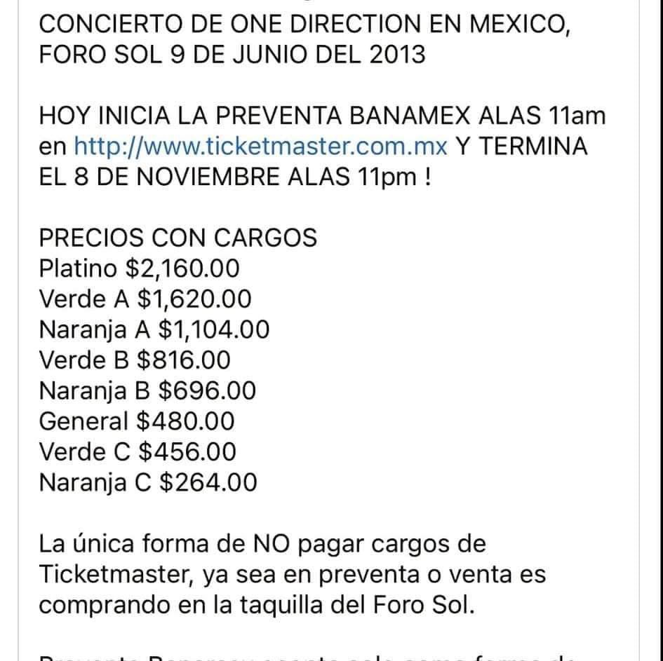 jkharrysty's tweet photo. los precios de las entradas a un concierto de one direction en el 2013 me parecen una locura https://t.co/lGbsGlxyD1