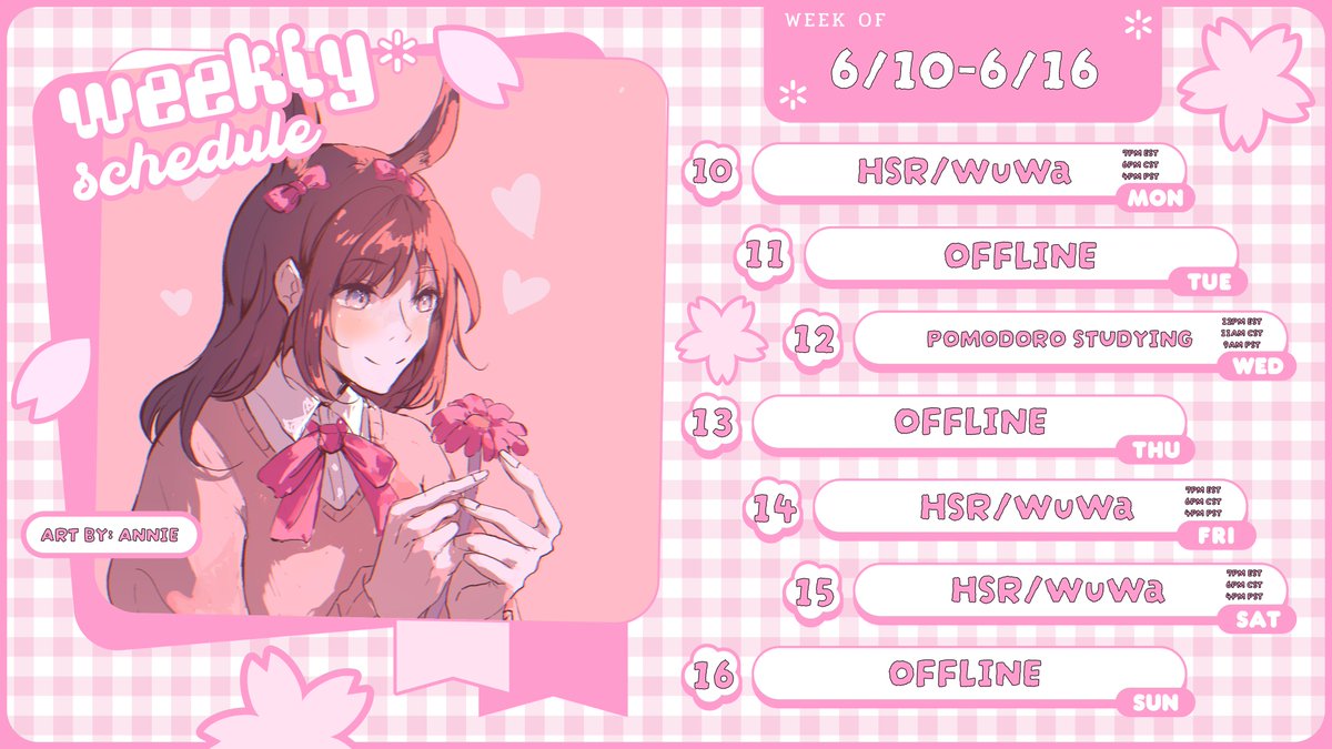 figuremii's tweet photo. ๐STREAM SCHEDULE 6/10-6/16๐ : We continuing our Gacha grind and hopefully get to do our first study/work stream this Wednesday! Hope to see you loves tomorrow <3
๐LIVE - #Figlive
๐ART - #FigInColor
๐MEMES - #FigsMemeory
#Vtubers #VtubersEN https://t.co/SRJXIKbzx7