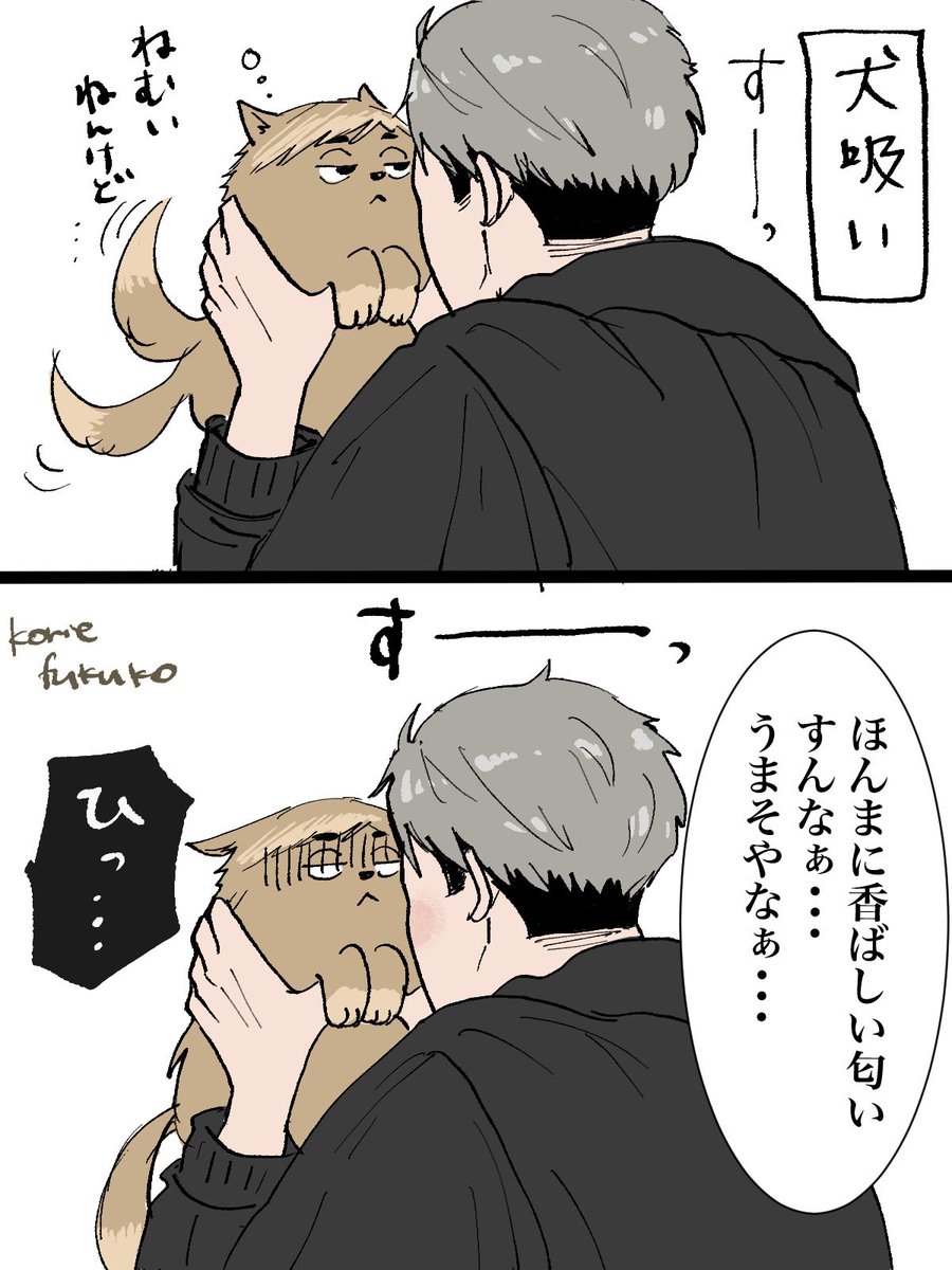犬が眠い時の肉球のにおいたまらんというrkgk 