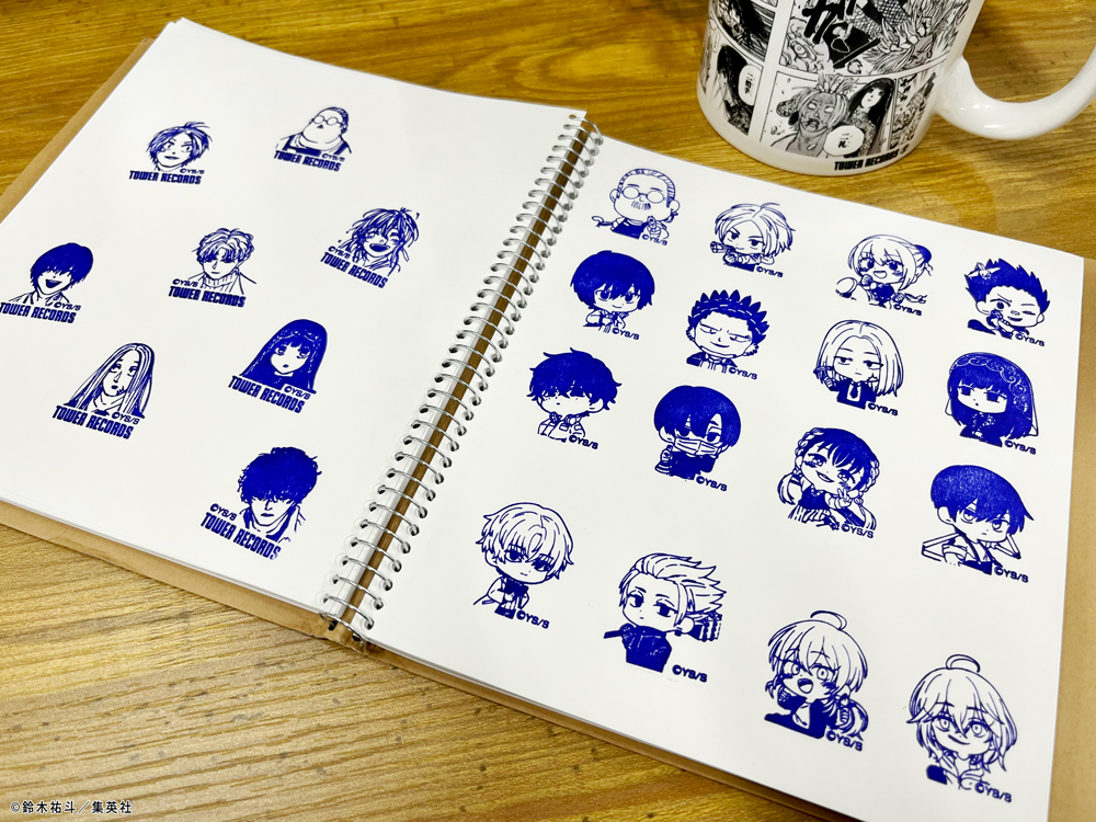 サカモトデイズタワレコカフェ原画展OSMO スタンプ南雲神々廻
