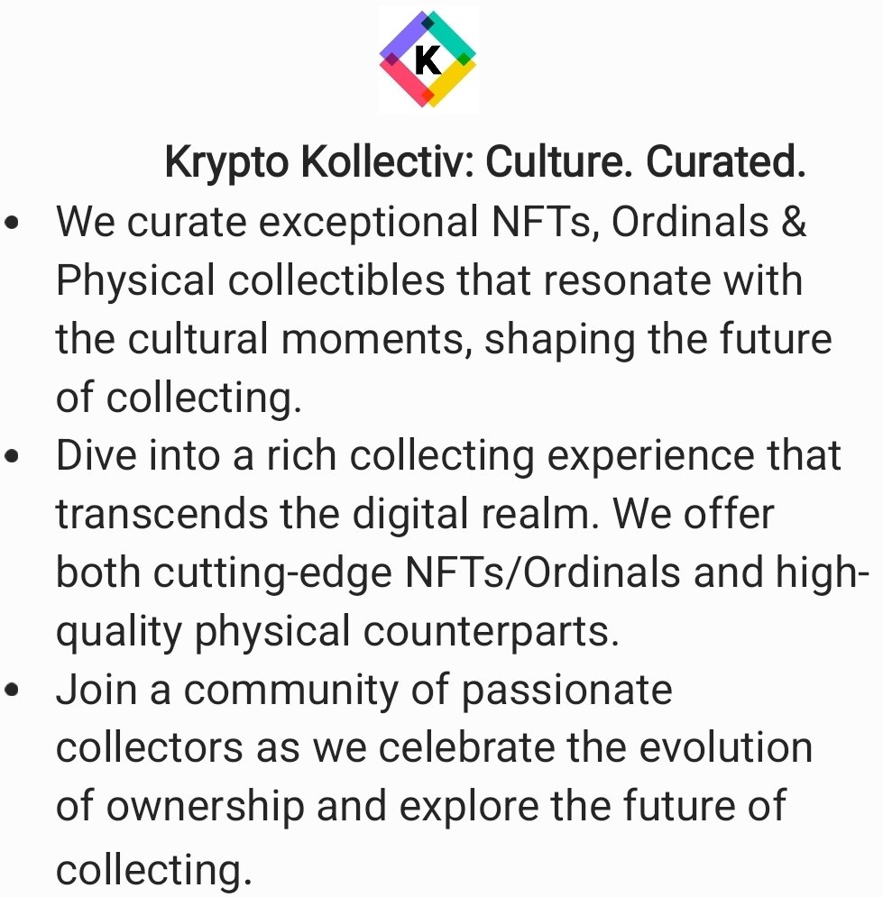 KryptoKollectiv's tweet photo. Read, Like, Repost &amp; Comment 💵 https://t.co/ODuSjLNAqs