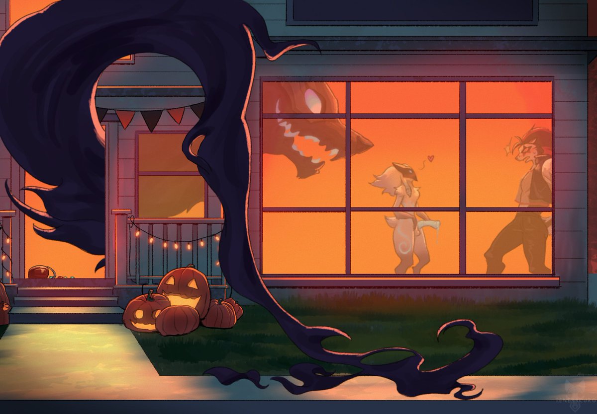tenebscuro's tweet photo. [Oct. Poll] Halloween night spent with the Reaper

Halloween artwork, but we don't care because we are publishing past submissions in order.
You can read the short story, divided into six parts, here.

https://t.co/BecxXtyXzf
1〜4 https://t.co/kH0RKaOg5l