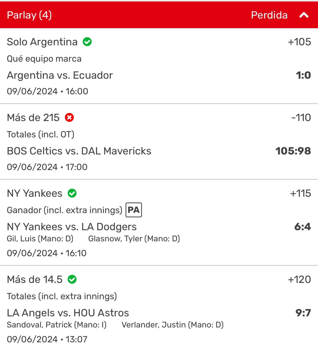 nadukohd's tweet photo. Nos quedamos a tan solo 12 puntos de pegar el parlay este 🫠🫠🫠 https://t.co/AgqOFOn92Q